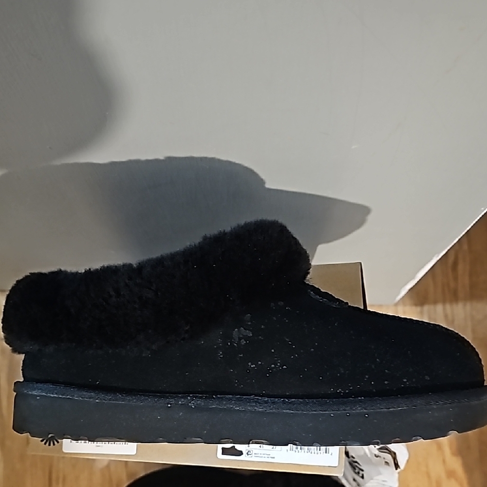 UGG Black Shearling Slippers